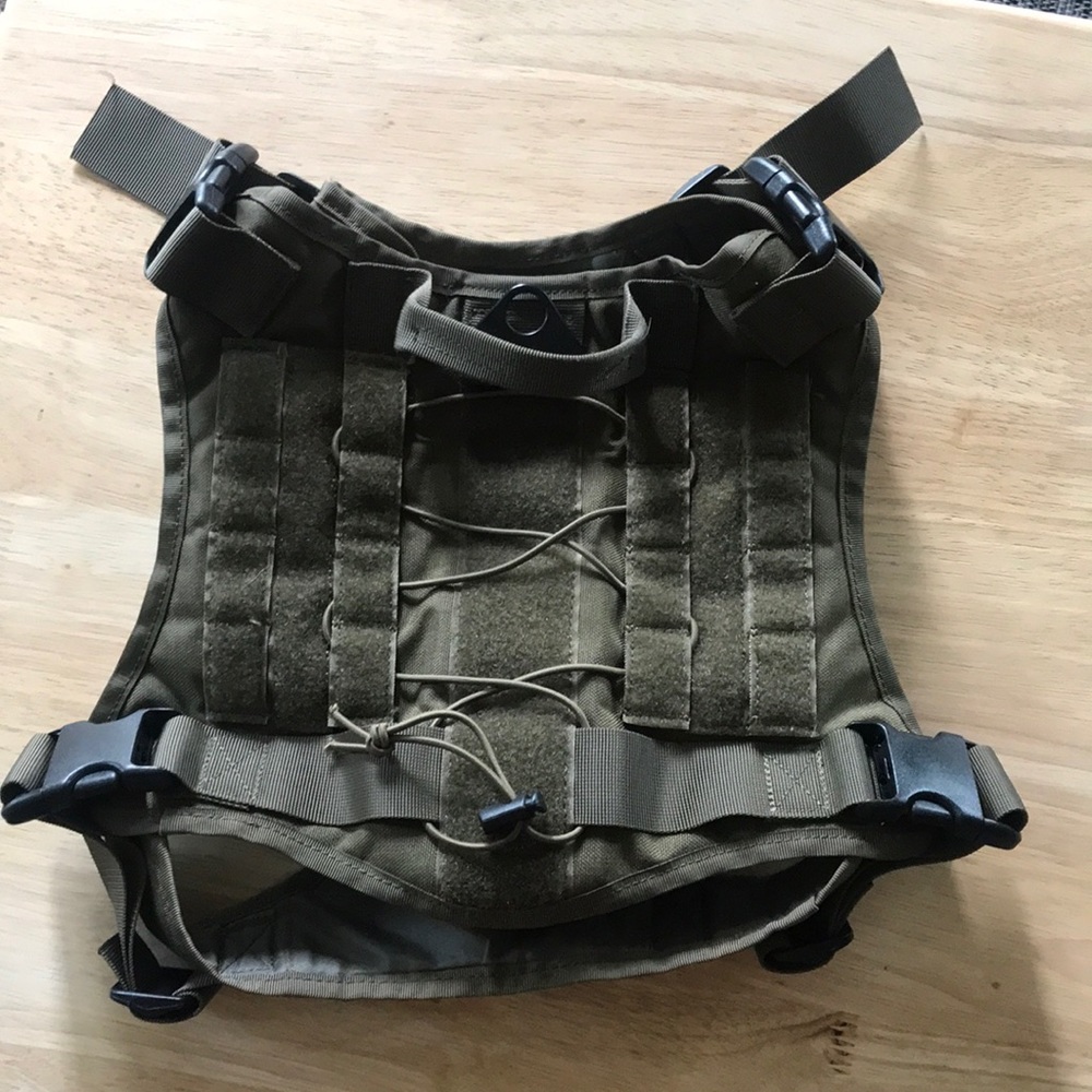 Army green dog vest